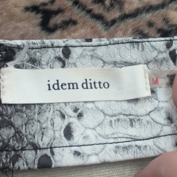 Idem Ditto faux leather snakeskin mini skirt - Picture 5 of 5